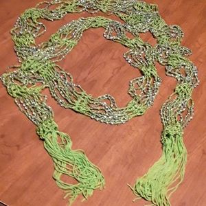 NWOT Rikka beaded crocheted scarf/belt
